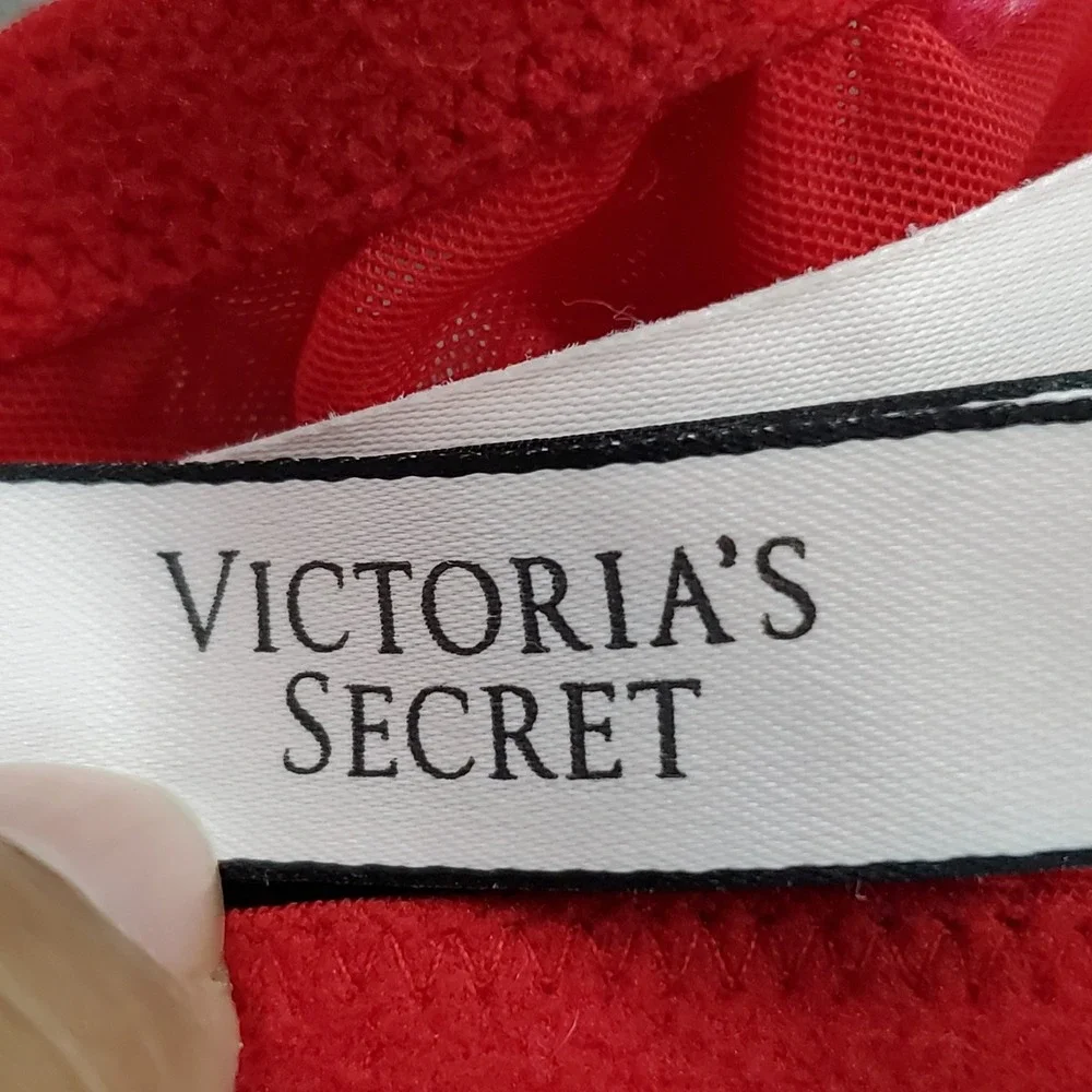 Victoria Secret Women Bra 36DDD Red Dream Angels Push Up Underwired Bow